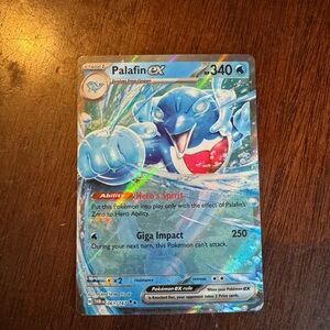 Pokemon Palafin ex Holo Blue Card